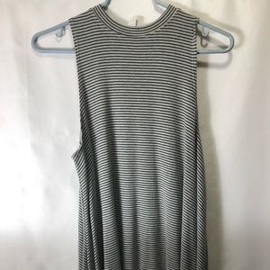 Jolie Grey and black stripped dress/ tunic